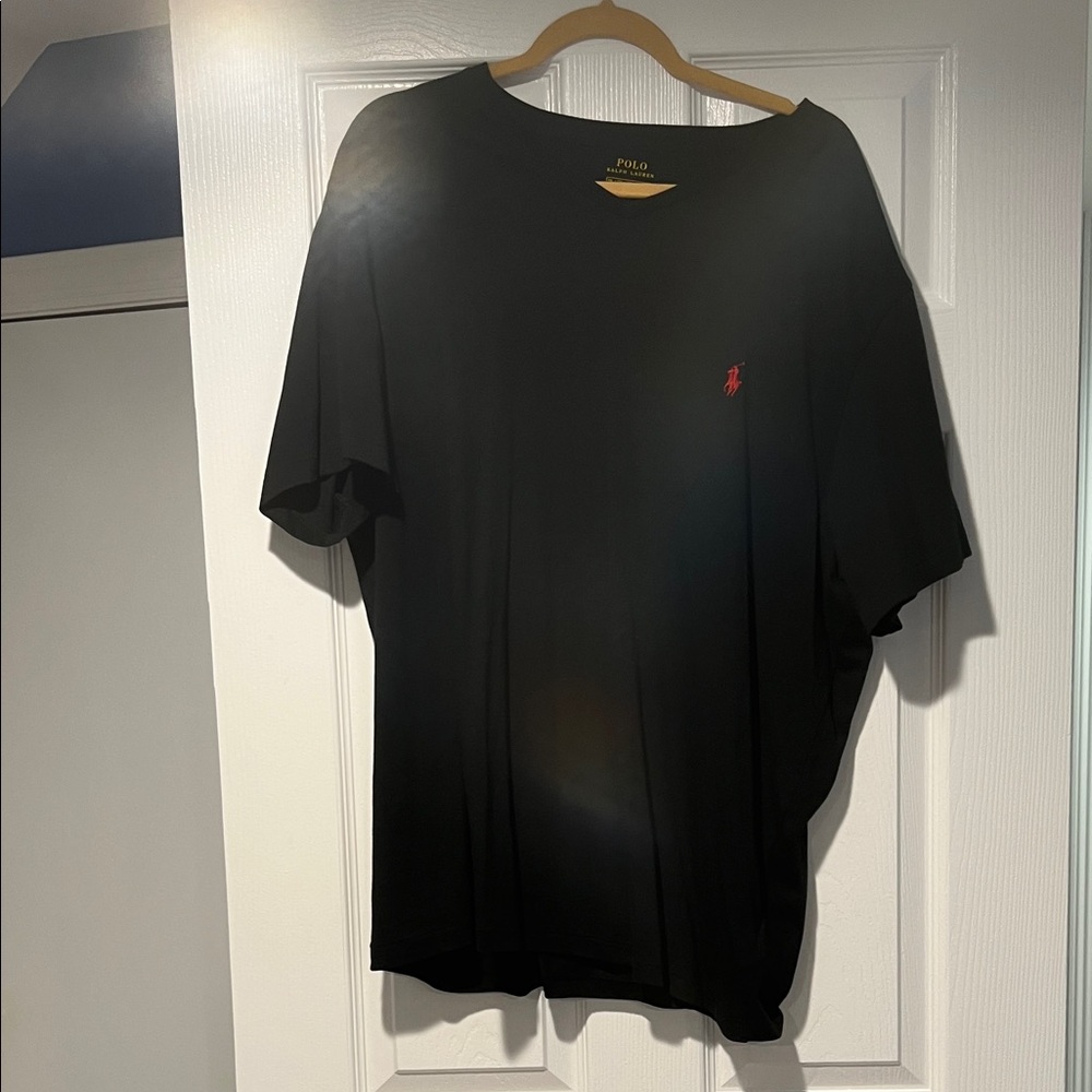 Polo by Ralph Lauren Black Tee with Red Logo